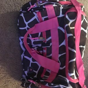 Animal print duffel bag like new condition